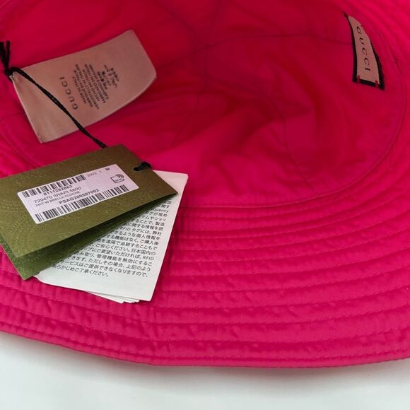Women's Gucci double G bucket hat, size medium, made in Italy, NWT - Picture 4 of 8